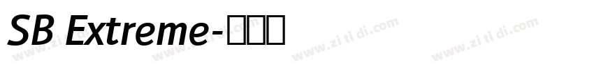 SB Extreme字体转换